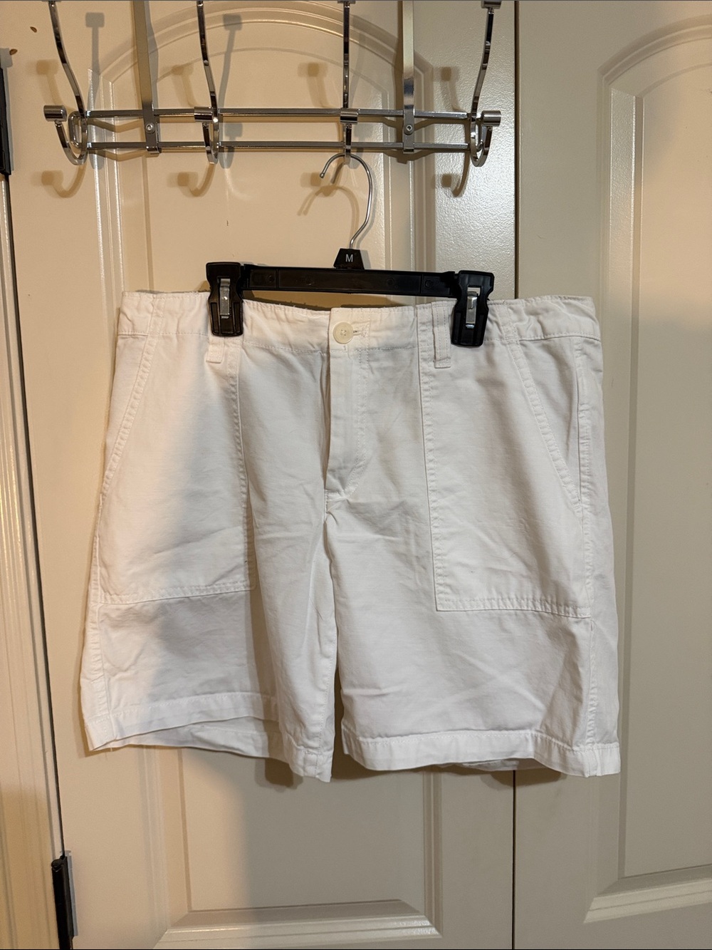 GAP Women's White Cotton Shorts